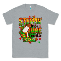 Heather Grey Steppin' into Juneteenth Classic Tee - RanaPortraitStore
