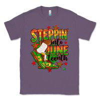 Lavender Steppin' into Juneteenth Classic Tee - RanaPortraitStore