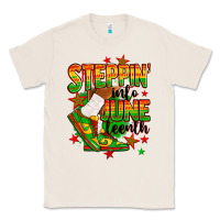Natural Steppin' into Juneteenth Classic Tee - RanaPortraitStore