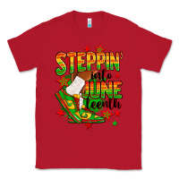 Red Steppin' into Juneteenth Classic Tee - RanaPortraitStore