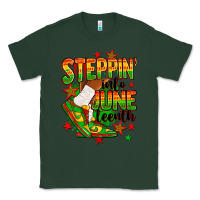 Sports Green Steppin' into Juneteenth Classic Tee - RanaPortraitStore