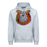 Heather Grey halloween  horseshoe Urban Hoodie - Jasminsmagicworld