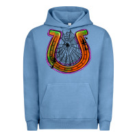 Pigment Pebble Blue halloween  horseshoe Urban Hoodie - Jasminsmagicworld