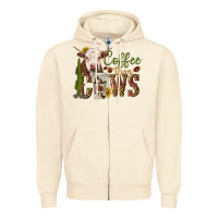Sandshell coffee then cows Zipper Hoodie - texasbilliewilder