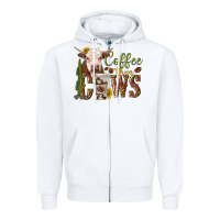White coffee then cows Zipper Hoodie - texasbilliewilder