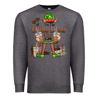 Charcoal Heather im the coffee lover elf Premium Sweatshirt - FaDigitalArtStudio