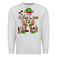 Dove Grey im the coffee lover elf Premium Sweatshirt - FaDigitalArtStudio