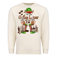 Sandshell im the coffee lover elf Premium Sweatshirt - FaDigitalArtStudio