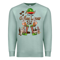 Seafoam im the coffee lover elf Premium Sweatshirt - FaDigitalArtStudio
