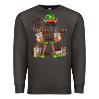 Smoke im the coffee lover elf Premium Sweatshirt - FaDigitalArtStudio