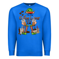 True Royal im the coffee lover elf Premium Sweatshirt - FaDigitalArtStudio