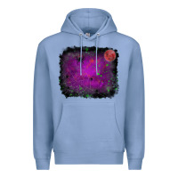 Colony Blue halloween backround moon Premium Hoodie - RanaPortraitStore