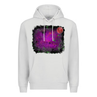 Dove Grey halloween backround moon Premium Hoodie - RanaPortraitStore