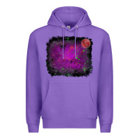 Purple halloween backround moon Premium Hoodie - RanaPortraitStore