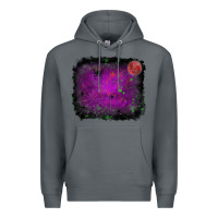 Rock halloween backround moon Premium Hoodie - RanaPortraitStore
