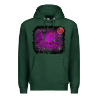 Sports Green halloween backround moon Premium Hoodie - RanaPortraitStore