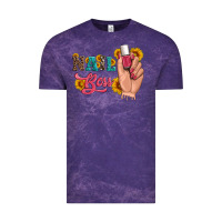 Cloud Purple western sunflowers nail boss Vintage Tee - Artiststas