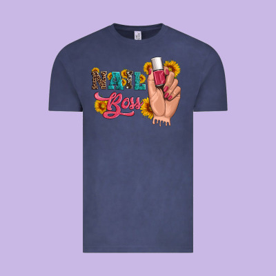 Western Sunflowers Nail Boss Vintage Tee Designed By Artiststas