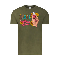 Vintage Olive western sunflowers nail boss Vintage Tee - Artiststas