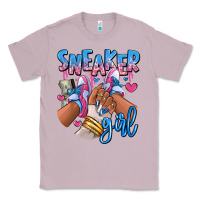 Lilac Sneaker girl afro woman Classic Tee - RanaPortraitStore