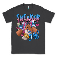 Smoke Sneaker girl afro woman Classic Tee - RanaPortraitStore