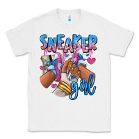 White Sneaker girl afro woman Classic Tee - RanaPortraitStore