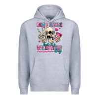 Heather Grey dead inside but it's valentines day Premium Hoodie - Jasminsmagicworld