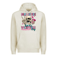 Oatmeal Heather dead inside but it's valentines day Premium Hoodie - Jasminsmagicworld