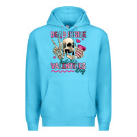 Ocean Blue dead inside but it's valentines day Premium Hoodie - Jasminsmagicworld