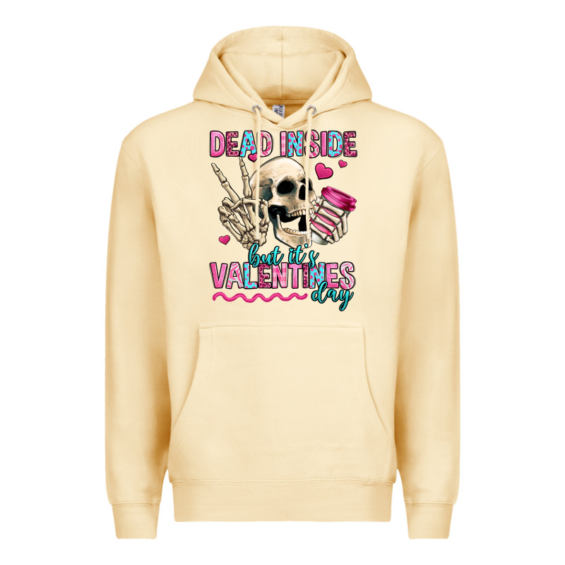 Dead Inside But It's Valentines Day Premium Hoodie by Jasminsmagicworld | Teevron