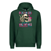 Sports Green dead inside but it's valentines day Premium Hoodie - Jasminsmagicworld