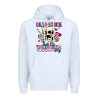 White dead inside but it's valentines day Premium Hoodie - Jasminsmagicworld