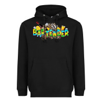 Black bartender Heavyweight Hoodie - Zillion Design Studio