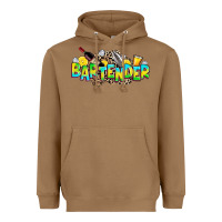 Toasted Coconut bartender Heavyweight Hoodie - Zillion Design Studio