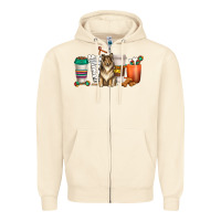Sandshell collie dog coffee cups Zipper Hoodie - texasbilliewilder
