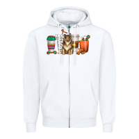 White collie dog coffee cups Zipper Hoodie - texasbilliewilder