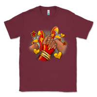 Burgundy Softball afro girl sneakers Classic Tee - RanaPortraitStore