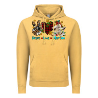 Vintage Mustard peace love martini Vintage Hoodie - AdoDesignShop