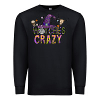 Black Witches Be Crazy Premium Sweatshirt - CowhideDigitalArt