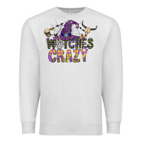 Oatmeal Heather Witches Be Crazy Premium Sweatshirt - CowhideDigitalArt