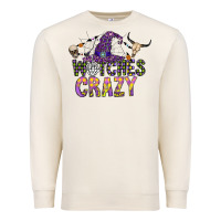 Sandshell Witches Be Crazy Premium Sweatshirt - CowhideDigitalArt