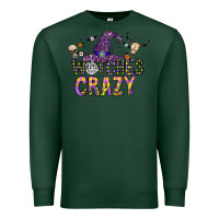Sports Green Witches Be Crazy Premium Sweatshirt - CowhideDigitalArt