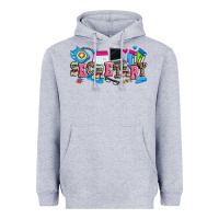 Heather Grey secretary Heavyweight Hoodie - Zillion Design Studio