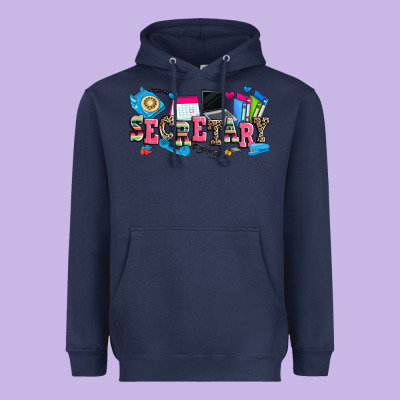 Secretary Heavyweight Hoodie Designed By Zillion Design Studio
