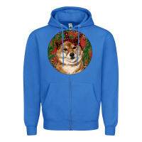 True Royal Shiba Inu Christmas Zipper Hoodie - RanaPortraitStore