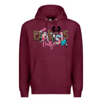 Burgundy dialysis nurse Premium Hoodie - NancyCooperArtShop