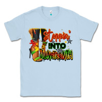 Dusty Blue Steppin' into Juneteenth black fashion girl Classic Tee - RanaPortraitStore