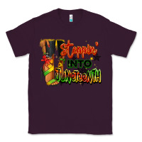 Plum Steppin' into Juneteenth black fashion girl Classic Tee - RanaPortraitStore