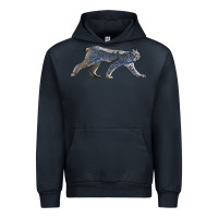 Navy canada lynx Urban Hoodie - LillyAllenDesigns