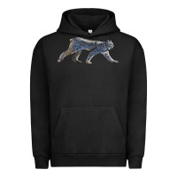 Pigment Black canada lynx Urban Hoodie - LillyAllenDesigns